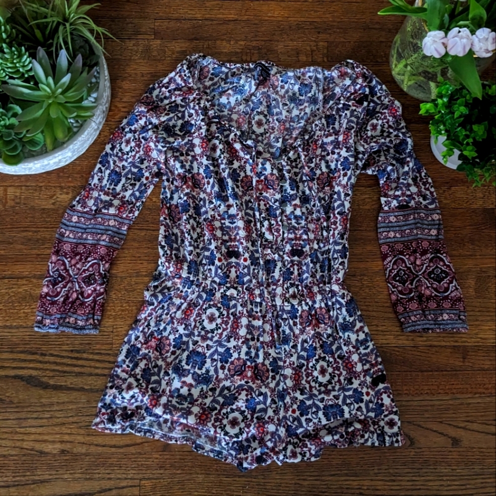 Bohemian paisley romper